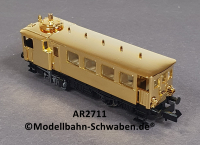 Arnold 2711 N Dampftriebwagen CidT (ex.DW8), ohne Antrieb/Elektrik, rollfähig, vergoldet, OVP
