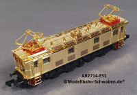 Arnold 2714 N Elektrolok ES1, ohne Antrieb/Elektrik, rollfähig, vergoldet, OVP