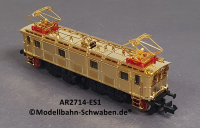 Arnold 2714 N Elektrolok ES1, ohne Antrieb/Elektrik, rollfähig, vergoldet, OVP