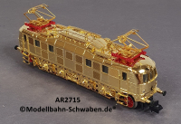 Arnold 2715 N Elektrolok E18, ohne Antrieb/Elektrik, rollfähig, vergoldet, OVP