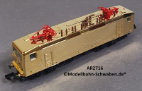 Arnold 2716 N Elektrolok BR 143, ohne Antrieb/Elektrik, rollfähig, vergoldet, OVP
