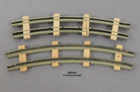 Biller-Bahn 009 Spur 0e/00, Gleis, gebogen, 160mm, Bespielt