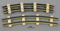 Biller-Bahn 009 Spur 0e/00, Gleis, gebogen, 160mm, Unbespielt