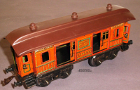 Bing Spur 0, Blech Gepäckwagen, braun, Lüp 220