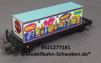 Bramos 212771 H0 Flachwagen SSms, beladen mit Kühlcontainer, OVP