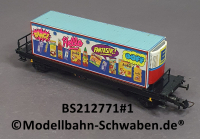 Bramos 212771 H0 Flachwagen SSms, beladen mit Kühlcontainer, OVP