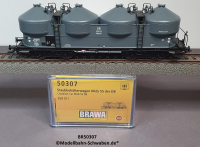 Brawa 50307 H0 Staubbehälterwagen Kkds 55, BN 358 011, DB, OVP