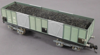 Buco 8661 Spur 0, M1:45, Blech/TinPlate Offener Güter-/Hochbordwagen, 4-achsig, m.Kohlebeladung