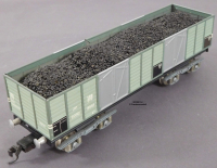 Buco 8661 Spur 0, M1:45, Blech/TinPlate Offener Güter-/Hochbordwagen, 4-achsig, m.Kohlebeladung