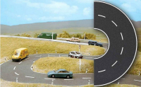 Busch 1103 H0/TT Landstraße 66mm Breite Kurve 180°, OVP