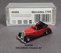 Busch 40505 H0 Mercedes 170 S Cabriolet, rot, OVP