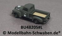 Busch 48205 H0 Chevy Pickup-Truck 1950, US Army, Fertigmodell