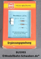 Busch 5993 Rechteck LEDs grün 2 Stück