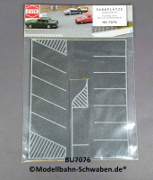 Busch 7076 H0 Parkplätze selbstklebend 200 mm x 160 mm, OVP