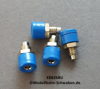 Einbaubuchse, 2,6 mm, Blau