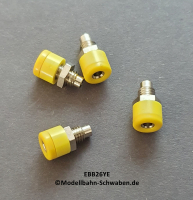 Einbaubuchse, 2,6 mm, Gelb