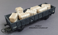 Elektrotren 1001/7 Hochbordwagen grau mit Baumwollballen, R.N., OVP