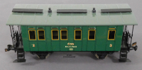 ETS 303 Spur 0, M1:45, Blech/TinPlate Personenwagen, Reihe BCi, 2./3.Kl., CSD, OVP