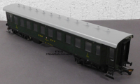 ETS 332 Spur 0, M1:45, Blech/TinPlate Personenwagen, 2.Klasse, SBB, OVP