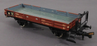 ETS 411B Spur 0, M1:45, Blech/TinPlate Niederbordwagen m.Bremserbühne, Reihe NP, CSD, OVP