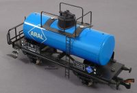 ETS 465 Spur 0, M1:45, Blech/TinPlate Kesselwagen m.Bremserbühne ARAL, DB, OVP