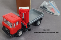 Faller 1020 H0 LKW MAN F90 Kurzpritsche mit Ladekran, OVP