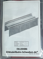 Faller 120486 H0 Arkaden mit Gleisbett, Bausatz, OVP