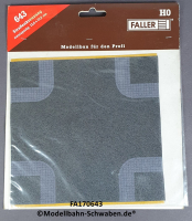 Faller 170643 H0 Straßenkreuzung, zweispurig, 170 x 170mm, OVP