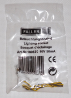 Faller 180670 Beleuchtungssockel für 12–16 V, Gleich- oder Wechselstrom, 55 mA,