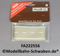 Faller 222556 N Straßenfolie, zweispurig, Beton 40 mm breit, 100 mm lang, OVP