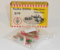 Faller 570 H0 Tische + Stühle, OVP