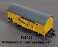 Fleischmann 1463 H0 Tonnendachwagen G10, BANANEN, OVP