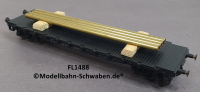 Fleischmann 1488 H0 Flachwagen SSkm 49, bel., DB, OVP