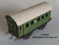 Fleischmann 400GN Spur 0, Personenwagen, grün