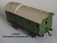 Fleischmann 401GN Spur 0, Packwagen m. Schiebetüren, Grün