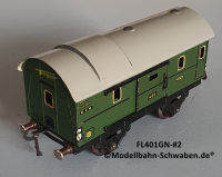 Fleischmann 401GN Spur 0, Packwagen m. Schiebetüren, Grün