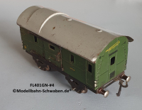 Fleischmann 401GN Spur 0, Packwagen m. Schiebetüren, Grün, Bastler