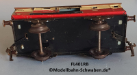 Fleischmann 401RB Spur 0, Packwagen m. Schiebetüren, rot/beige