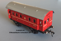 Fleischmann 402 Spur 0, Personenwagen 2./3.Kl., Rot, 4 Schwenktüren