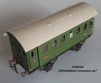 Fleischmann 402GN Spur 0, Personenwagen 1./2.Kl., grün, 4 Schwenktüren