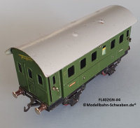 Fleischmann 402GN Spur 0, Personenwagen 1./2.Kl., grün, 4 Schwenktüren