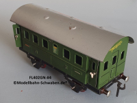 Fleischmann 402GN Spur 0, Personenwagen 1./2.Kl., grün, 4 Schwenktüren