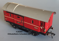 Fleischmann 403 Spur 0, Packwagen m. Schwenk- und Schiebetüren, Rot