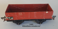 Fleischmann 455 Spur 0, Hochbordwagen, rotbraun, 2-achs, Metall, OVP