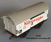 Fleischmann 462 Spur 0, Kühlwagen, weiss, Metall