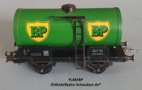 Fleischmann 465 BP Spur 0, Kesselwagen BP, 2-achs, Metall, Rarität