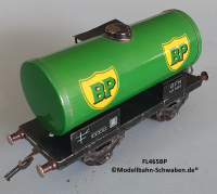 Fleischmann 465 BP Spur 0, Kesselwagen BP, 2-achs, Metall, Rarität