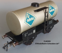 Fleischmann 465 BV Spur 0, Kesselwagen ARAL, 2-achs, Metall
