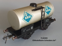 Fleischmann 465 BV Spur 0, Kesselwagen ARAL, 2-achs, Metall