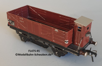 Fleischmann 475 Spur 0, Hochbordwagen m.BrH., rotbraun, 2-achs, Metall